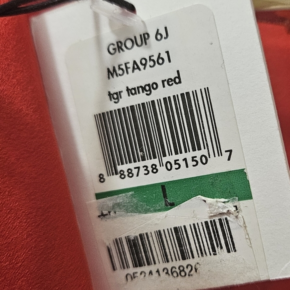 Calvin Klein Red Cap sleeve top. Size L - Picture 7 of 9